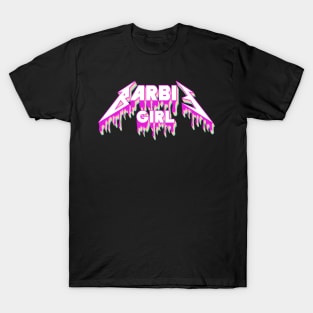 Metal Barbie Music Band Barbie girl T-Shirt